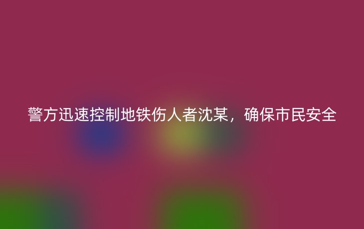 警方迅速控制地铁伤人者沈某，确保市民安全