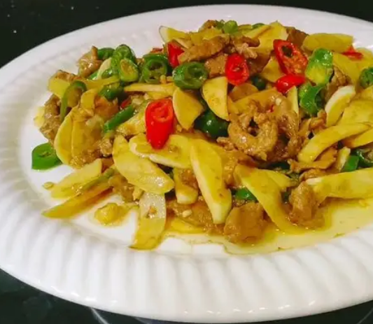 茭白炒牛肉