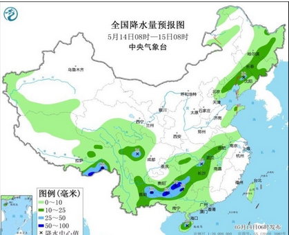 华北东北多发强对流天气 南方降雨将自西向东发展