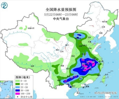 中央气象台：今日江汉江南华南进入此轮降水最强时段 