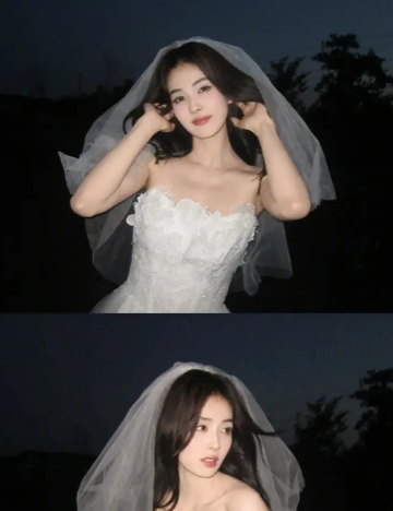 白鹿婚纱造型曝光：典雅高贵宛如童话公主
